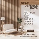 Plot for Sale Near Defence Raya DHA Phase 7 Lahore Block S