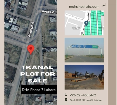 1 Kanal Plot for Sale in DHA Phase 7, Lahore