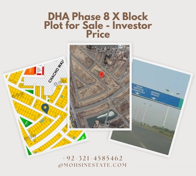 DHA Phase 8 X Block Plot for Sale - Investor Price