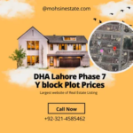 DHA Lahore Phase 7: Y Block Plot Prices