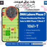 1 Kanal Residential Plot for Sale in DHA Phase 7 Block T
