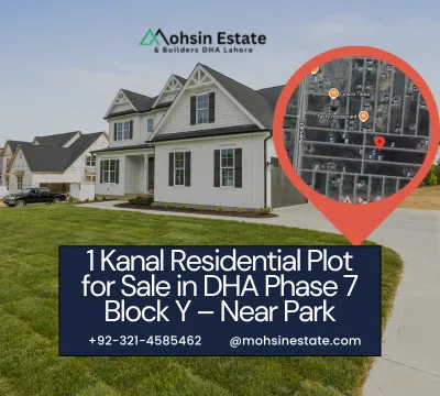 1 Kanal Residential Plot for Sale in DHA Phase 7 Block Y – Near Park