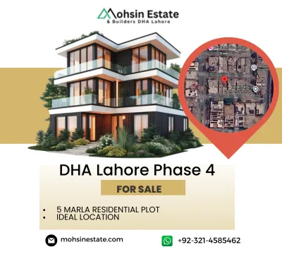 5 Marla Residential Plot for Sale in DHA Lahore Phase 4 – Ideal Location