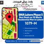 Best Deals on 10 Marla Residential Plot in DHA Phase 5 Block M Lahore