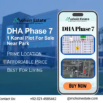 DHA Phase 7 S Block 1 Kanal Plot for Sale Near Park