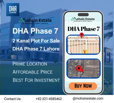 2 Kanal Plot For Sale DHA Phase 7 Lahore – Prime Location