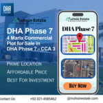 4 Marla Commercial Plot for Sale in DHA Phase 7 - CCA 3
