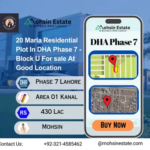 20 Marla Residential Plot In DHA Phase 7 - Block U For sale At Good Location