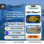 1 Kanal Possession-Ready Plot for Sale in DHA Phase 7 Block R Lahore 