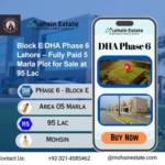 Block E DHA Phase 6 Lahore – Fully Paid 5 Marla Plot for Sale at 95 Lac