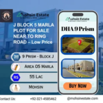 J BLOCK 5 MARLA PLOT FOR SALE NEAR TO RING ROAD – Low Price