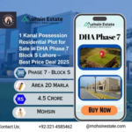1 Kanal Possession Residential Plot for Sale in DHA Phase 7 Block S Lahore – Best Price Deal 2025