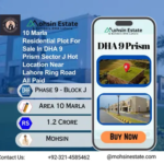 10 Marla Residential Plot For Sale In DHA 9 Prism Sector J Hot Location Near Lahore Ring Road All Paid