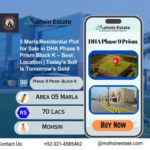 5 Marla Residential Plot for Sale in DHA Phase 9 Prism Block K – Best Location | Today’s Soil Is Tomorrow’s Gold