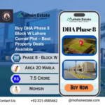 Buy DHA Phase 8 Block W Lahore Corner Plot – Best Property Deals Available