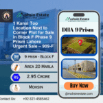 1 Kanal Top Location Next to Corner Plot for Sale in Block F Phase 9 Prism Lahore Urgent Sale – 909-F