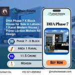 DHA Phase 7 X Block House for Sale in Lahore | 1 Kanal Modern House | Prime Loction Mohsin Ali Design