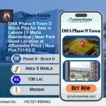 DHA Phase 9 Town D Block Plot for Sale in Lahore | 5 Marla Residential | Near Park Good Location at Affordable Price | Near Plot 731/62-D