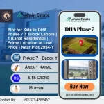 Plot for Sale in DHA Phase 7 Y Block Lahore 1 Kanal Residential Prime Location at Low Price Near Plot 2954-Y