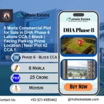 8 Marla Commercial Plot for Sale in DHA Phase 6 Lahore CCA 1 Block | Facing Parking Prime Location | Near Plot 42 CCA 1