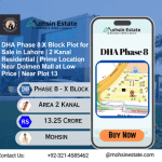 DHA Phase 8 X Block Plot for Sale in Lahore 2 Kanal Residential Prime Location Near Dolmen Mall at Low Price Near Plot 13