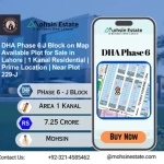 DHA Phase 6 J Block on Map Available Plot for Sale in Lahore 1 Kanal Residential Prime Location Near Plot 229-J