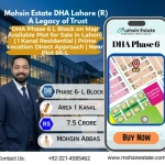 DHA Phase 6 L Block on Map Available Plot for Sale in Lahore 1 Kanal Residential Prime Location Direct Approach Near Plot 66-L