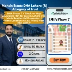 DHA Phase 7 Y Block on Map Available Plot for Sale in Lahore 10 Marla Residential Possession Prime Location at Low Price Near Plot 4091-Y