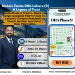 DHA Phase 9 Prism L Block on Map Available Plot for Sale in Lahore 10 Marla Residential Good Location Low Price Near Plot 1460-L