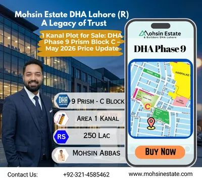 1 Kanal Plot for Sale: DHA Phase 9 Prism Block C – May 2026 Price Update