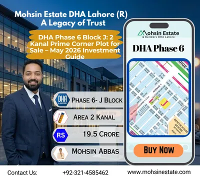 DHA Phase 6 Block J 2 Kanal Prime Corner Plot for Sale – May 2026 Investment Guide