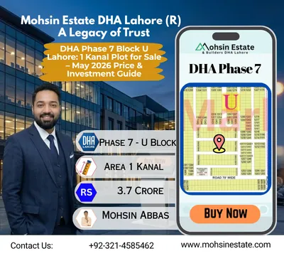DHA Phase 7 Block U Lahore 1 Kanal Plot for Sale – May 2026 Price & Investment Guide