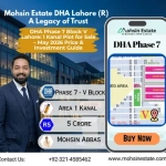 DHA Phase 7 Block V Lahore 1 Kanal Plot for Sale – May 2026 Price & Investment Guide