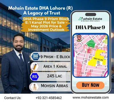 DHA Phase 9 Prism Block E 1 Kanal Plot for Sale – May 2026 Price & Investment Outlook