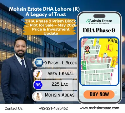 DHA Phase 9 Prism Block L Plot for Sale – May 2026 Price & Investment Update