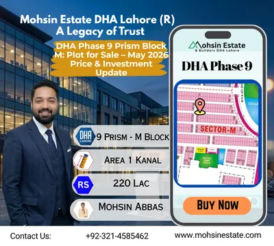DHA Phase 9 Prism Block M Plot for Sale – May 2026 Price & Investment Update