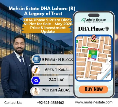 DHA Phase 9 Prism Block N Plot for Sale – May 2026 Price & Investment Update