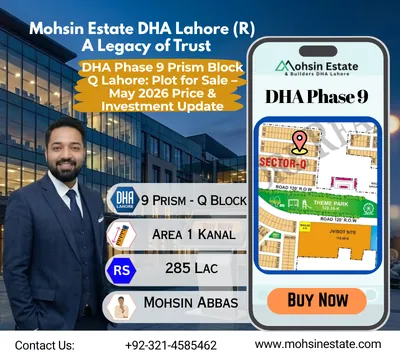 DHA Phase 9 Prism Block Q Lahore Plot for Sale – May 2026 Price & Investment Update