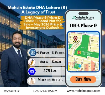 DHA Phase 9 Prism D Block 1 Kanal Plot for Sale – May 2026 Price & Investment Outlook