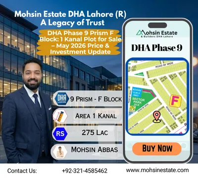 DHA Phase 9 Prism F Block 1 Kanal Plot for Sale – May 2026 Price & Investment Update