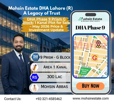 DHA Phase 9 Prism G Block 1 Kanal Plot for Sale – May 2026 Price & Investment Update