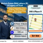 5 Marla Possession Plot in R Block DHA Phase 9 Prism – Best Entry Price [June 2026]