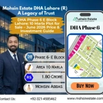 DHA Phase 6 E Block Lahore 10 Marla Plot for Sale – June 2026 Price & Investment Guide