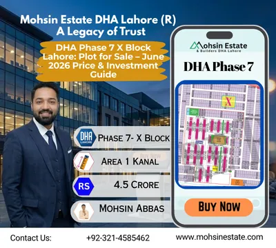 DHA Phase 7 X Block Lahore Plot for Sale – June 2026 Price & Investment Guide