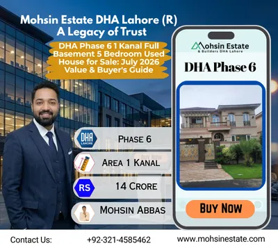 DHA Phase 6 1 Kanal Full Basement 5 Bedroom Used House for Sale July 2026 Value & Buyer's Guide