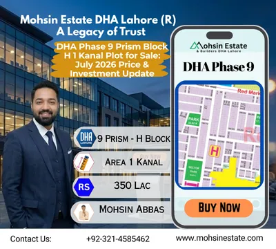 DHA Phase 9 Prism Block H 1 Kanal Plot for Sale July 2026 Price & Investment Update
