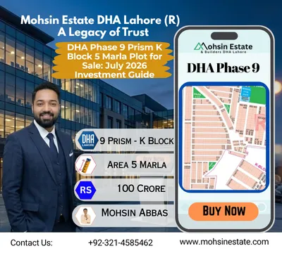 DHA Phase 9 Prism K Block 5 Marla Plot for Sale July 2026 Investment Guide