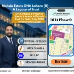 DHA Phase 9 Prism R Block 5 Marla Affidavit Plot for Sale July 2026 Investment Guide