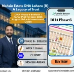 DHA Phase 6 B Block 1 Kanal Plot for Sale 2026 August Price & Investment Guide