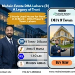 5 Marla Used House for Rent in D Block – DHA Phase 9 Town Lahore